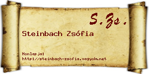 Steinbach Zsófia névjegykártya